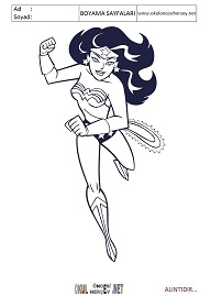 wonder-woman boyama sayfaları